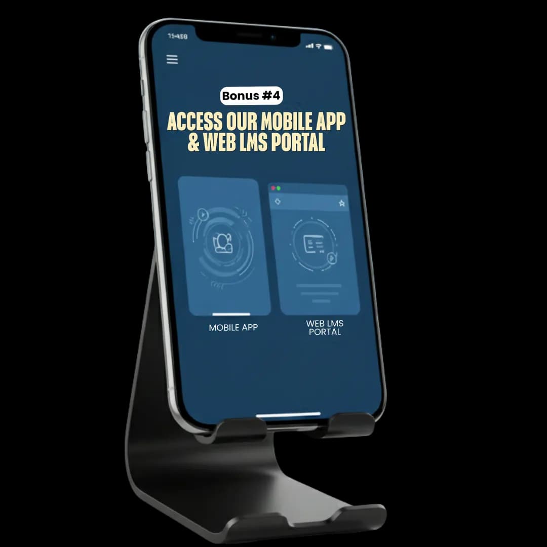 Mobile App & Web LMS Portal Access